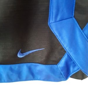 Nike black and blue men's basketball shorts, size extra-large